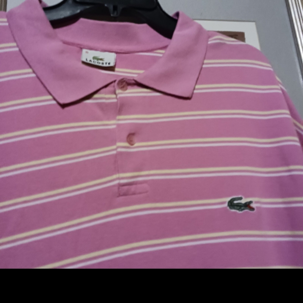 Lacoste original polo shirt size 10 equal size xlarge